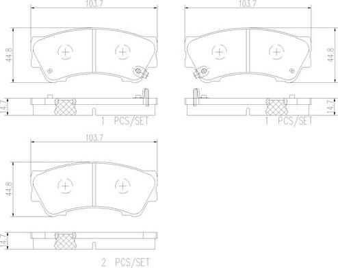 Brembo P28093N - Komplet Pločica, disk-kočnica www.molydon.hr