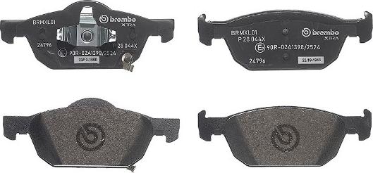 Brembo P 28 044X - Komplet Pločica, disk-kočnica www.molydon.hr