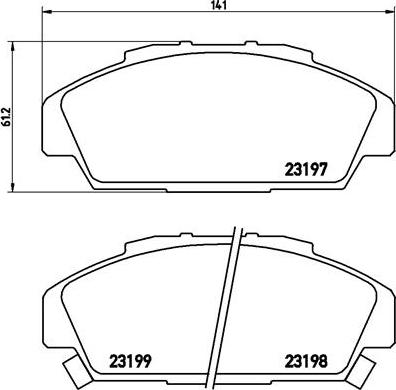 Brembo P 28 041 - Komplet Pločica, disk-kočnica www.molydon.hr