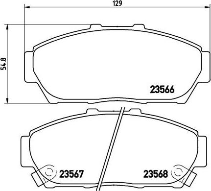 Brembo P 28 048 - Komplet Pločica, disk-kočnica www.molydon.hr