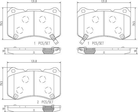 Brembo P28059N - Komplet Pločica, disk-kočnica www.molydon.hr