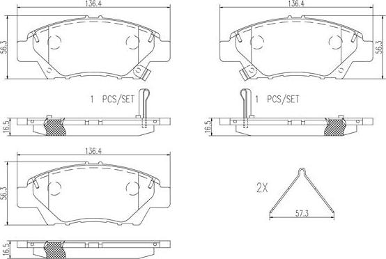 Brembo P28050N - Komplet Pločica, disk-kočnica www.molydon.hr