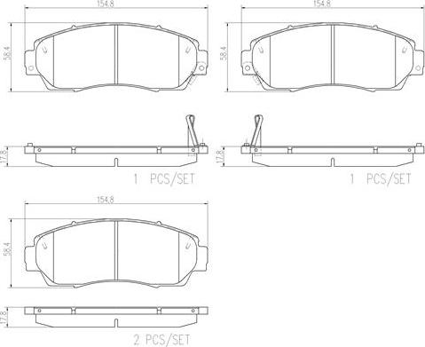 Brembo P28068N - Komplet Pločica, disk-kočnica www.molydon.hr