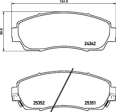 Brembo P 28 068 - Komplet Pločica, disk-kočnica www.molydon.hr