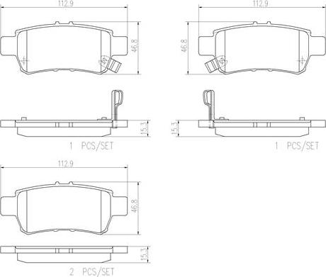 Brembo P28062N - Komplet Pločica, disk-kočnica www.molydon.hr