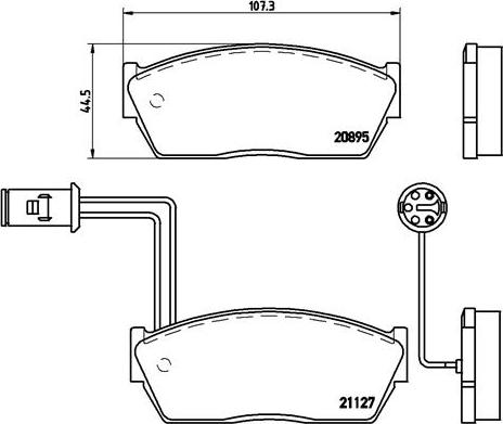 Brembo P 28 009 - Komplet Pločica, disk-kočnica www.molydon.hr