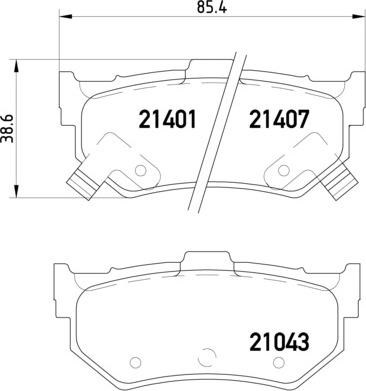 Brembo P 28 007 - Komplet Pločica, disk-kočnica www.molydon.hr