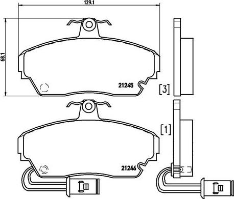 Brembo P 28 014 - Komplet Pločica, disk-kočnica www.molydon.hr