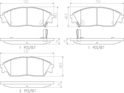 Brembo P28016N - Komplet Pločica, disk-kočnica www.molydon.hr