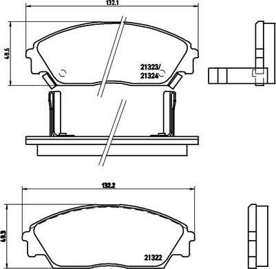 Brembo P 28 016 - Komplet Pločica, disk-kočnica www.molydon.hr