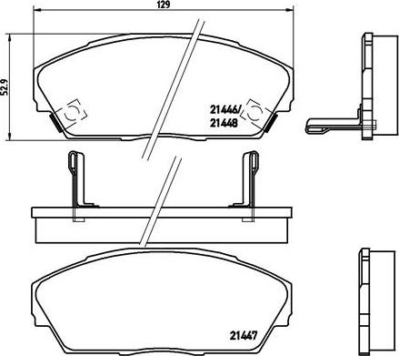 Brembo P 28 013 - Komplet Pločica, disk-kočnica www.molydon.hr