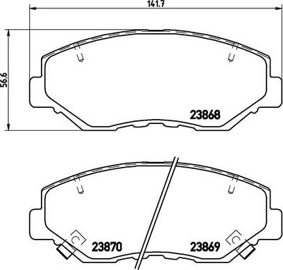 Brembo P 28 035X - Komplet Pločica, disk-kočnica www.molydon.hr