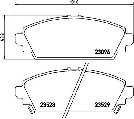 Brembo P28031N - Komplet Pločica, disk-kočnica www.molydon.hr