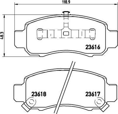 Brembo P28033N - Komplet Pločica, disk-kočnica www.molydon.hr