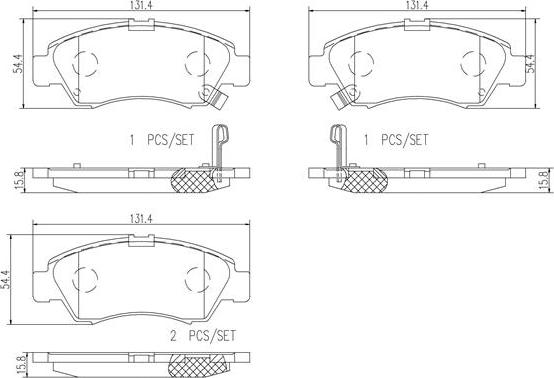 Brembo P28024N - Komplet Pločica, disk-kočnica www.molydon.hr