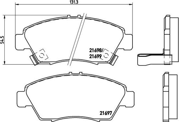 Brembo P 28 024 - Komplet Pločica, disk-kočnica www.molydon.hr