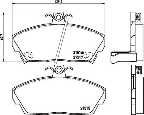 Brembo P 28 020 - Komplet Pločica, disk-kočnica www.molydon.hr