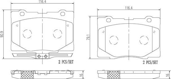 Brembo P28079N - Komplet Pločica, disk-kočnica www.molydon.hr