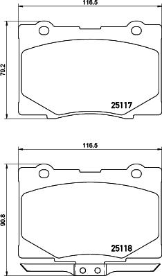 Brembo P 28 079 - Komplet Pločica, disk-kočnica www.molydon.hr