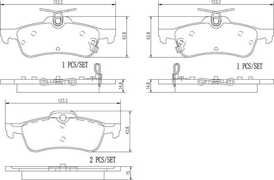 Brembo P28070N - Komplet Pločica, disk-kočnica www.molydon.hr