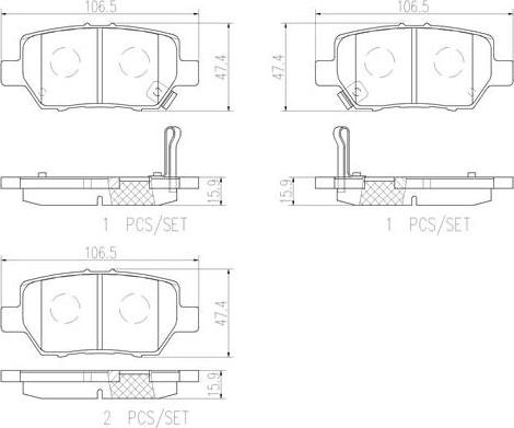 Brembo P28078N - Komplet Pločica, disk-kočnica www.molydon.hr