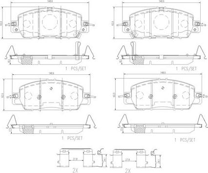 Brembo P28108N - Komplet Pločica, disk-kočnica www.molydon.hr