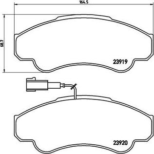 Brembo P 23 092 - Komplet Pločica, disk-kočnica www.molydon.hr