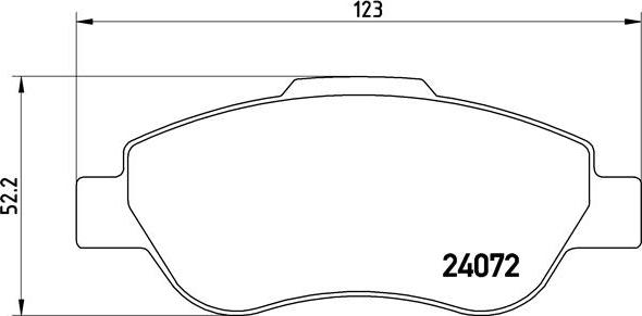 Brembo P 23 097 - Komplet Pločica, disk-kočnica www.molydon.hr