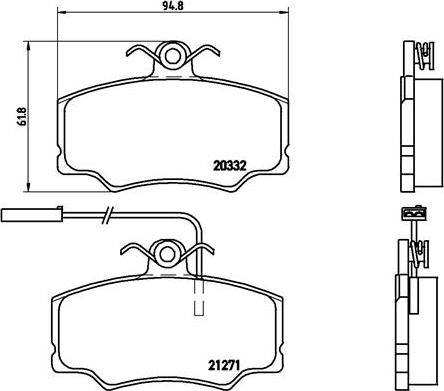 Brembo P 23 048 - Komplet Pločica, disk-kočnica www.molydon.hr