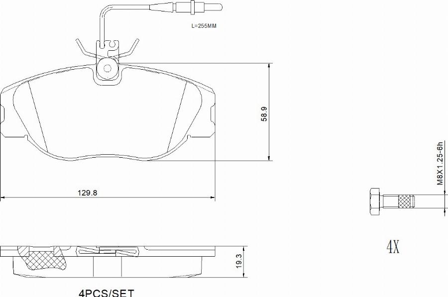 Brembo P23061N - Komplet Pločica, disk-kočnica www.molydon.hr