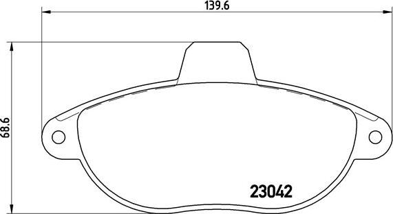 Brembo P 23 072 - Komplet Pločica, disk-kočnica www.molydon.hr