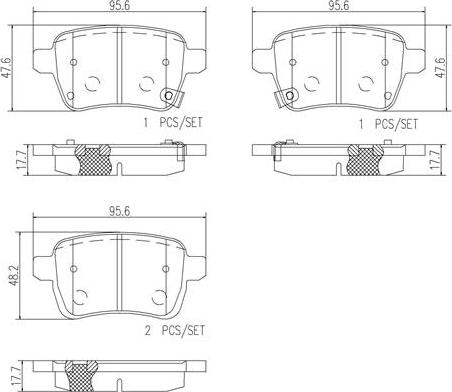 Brembo P23156N - Komplet Pločica, disk-kočnica www.molydon.hr