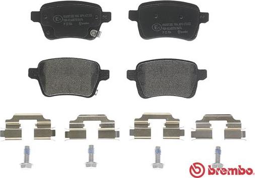 Brembo P 23 156 - Komplet Pločica, disk-kočnica www.molydon.hr