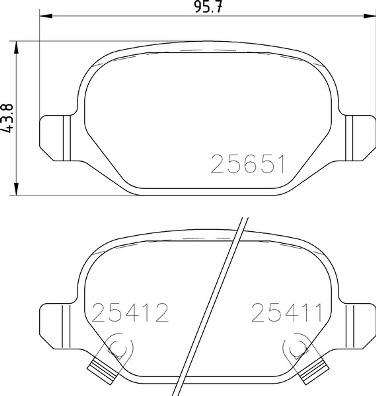 Brembo P 23 151 - Komplet Pločica, disk-kočnica www.molydon.hr