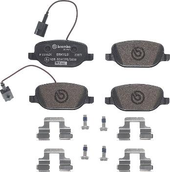 Brembo P 23 152X - Komplet Pločica, disk-kočnica www.molydon.hr