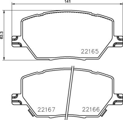 Brembo P 23 164 - Komplet Pločica, disk-kočnica www.molydon.hr