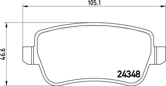 Brembo P 23 101 - Komplet Pločica, disk-kočnica www.molydon.hr