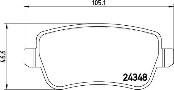 Brembo P 23 102 - Komplet Pločica, disk-kočnica www.molydon.hr