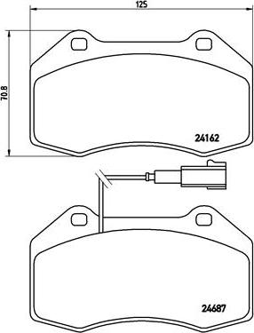 Brembo P 23 117 - Komplet Pločica, disk-kočnica www.molydon.hr