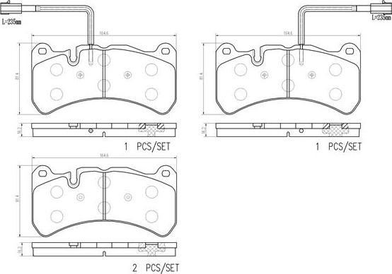 Brembo P23186N - Komplet Pločica, disk-kočnica www.molydon.hr