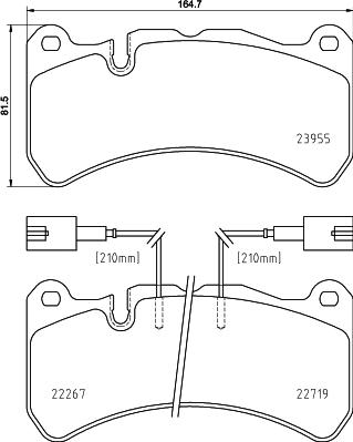 Brembo P 23 186 - Komplet Pločica, disk-kočnica www.molydon.hr