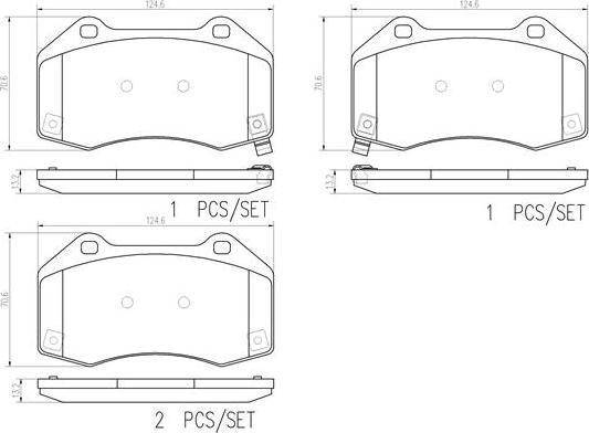 Brembo P23182N - Komplet Pločica, disk-kočnica www.molydon.hr