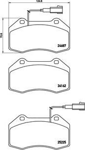 Brembo P 23 139 - Komplet Pločica, disk-kočnica www.molydon.hr