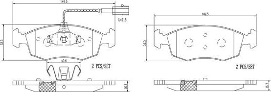 Brembo P23138N - Komplet Pločica, disk-kočnica www.molydon.hr