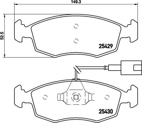 Brembo P 23 138 - Komplet Pločica, disk-kočnica www.molydon.hr