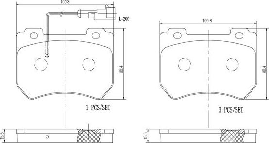 Brembo P23129N - Komplet Pločica, disk-kočnica www.molydon.hr