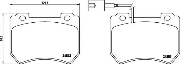 Brembo P 23 129 - Komplet Pločica, disk-kočnica www.molydon.hr