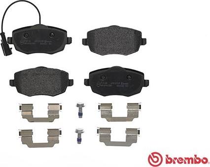 Brembo P 23 128 - Komplet Pločica, disk-kočnica www.molydon.hr