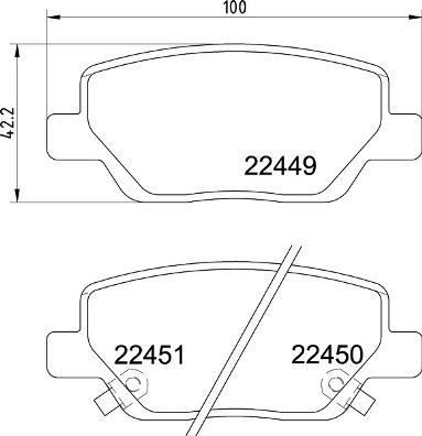 Brembo P 23 179 - Komplet Pločica, disk-kočnica www.molydon.hr