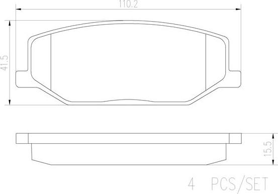 Brembo P79001N - Komplet Pločica, disk-kočnica www.molydon.hr